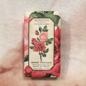 Hopificio The Secret Garden Rose Petals Scented Hand Tripple Milled Soap NWT